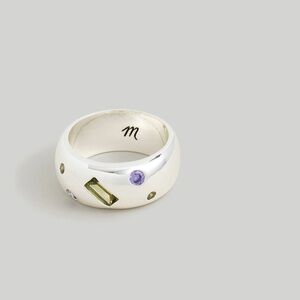Madewell Crystal-Inlay Chunky Ring